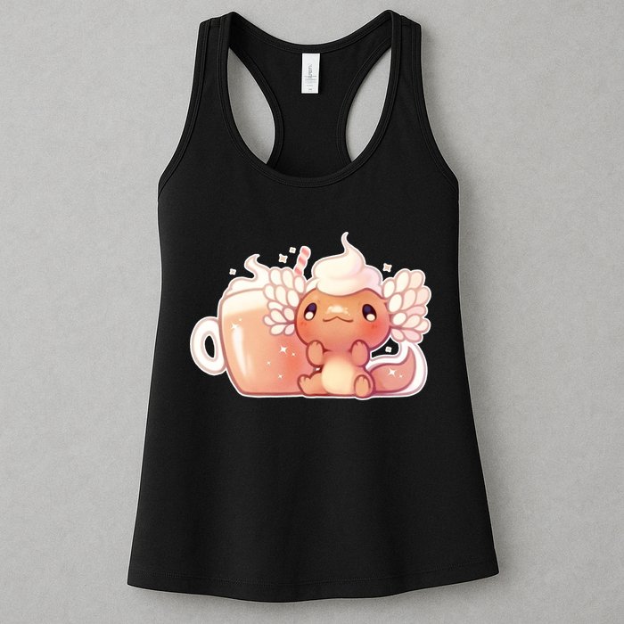 Cappuccino Axolotl Womens Tank Top