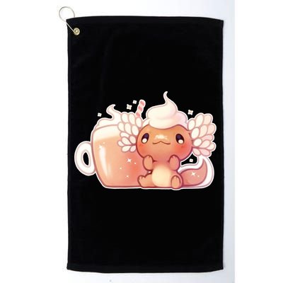 Cappuccino Axolotl Golf Towel