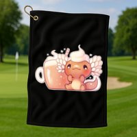 Cappuccino Axolotl Golf Towel