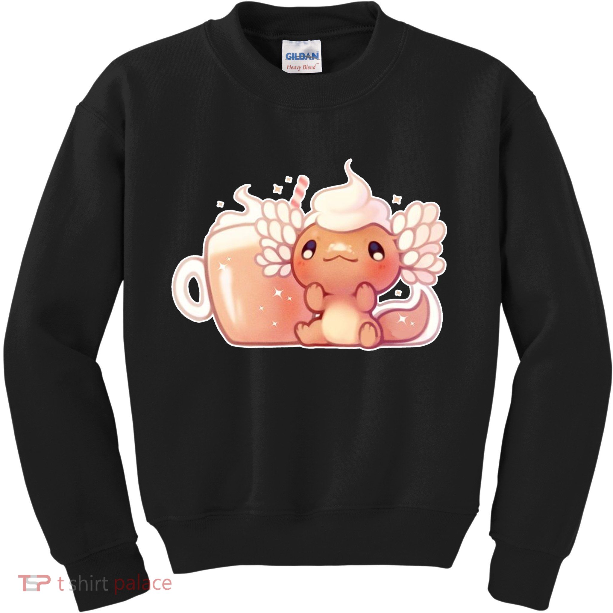 Cappuccino Axolotl Kids Sweatshirt