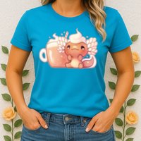 Cappuccino Axolotl Womens T-Shirt