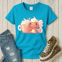 Cappuccino Axolotl Womens T-Shirt