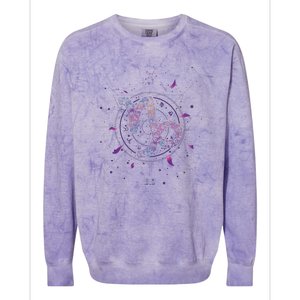 Capricorn Floral Zodiac Colorblast Crewneck Sweatshirt