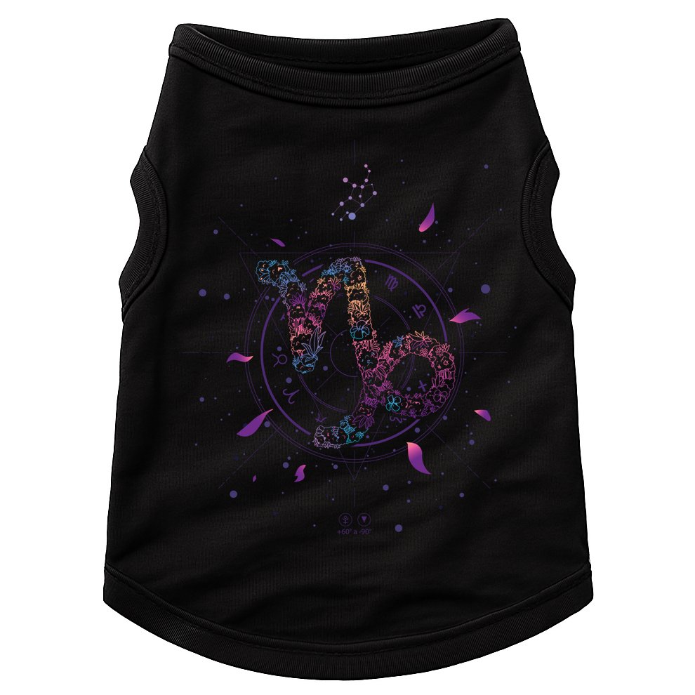 Capricorn Floral Zodiac Doggie Tank