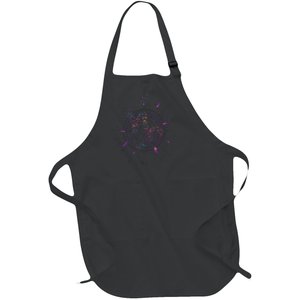 Capricorn Floral Zodiac Full-Length Apron With Pockets