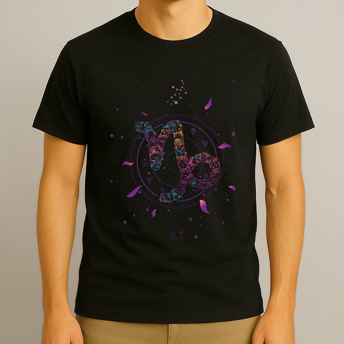 Capricorn Floral Zodiac T-Shirt