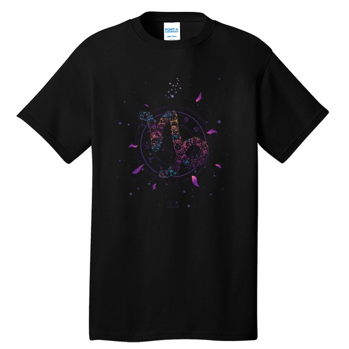 Capricorn Floral Zodiac Tall T-Shirt