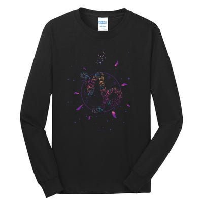 Capricorn Floral Zodiac Tall Long Sleeve T-Shirt