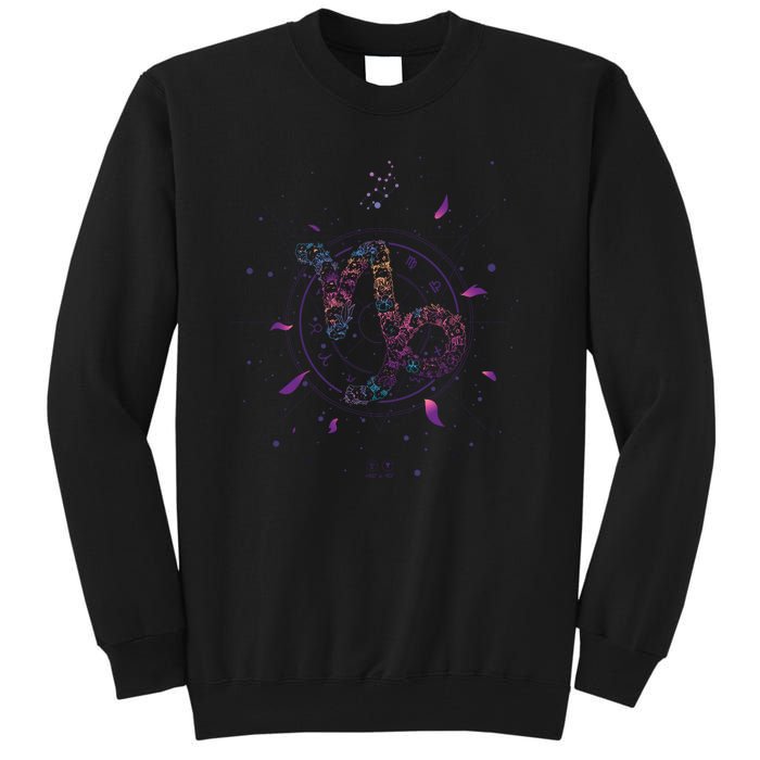 Capricorn Floral Zodiac Tall Sweatshirt