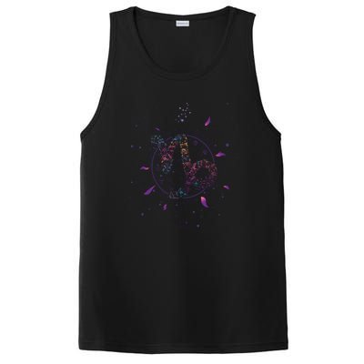 Capricorn Floral Zodiac PosiCharge Competitor Tank