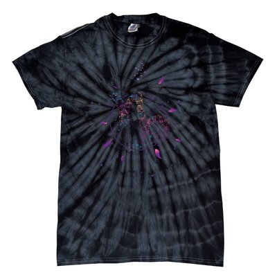 Capricorn Floral Zodiac Tie-Dye T-Shirt