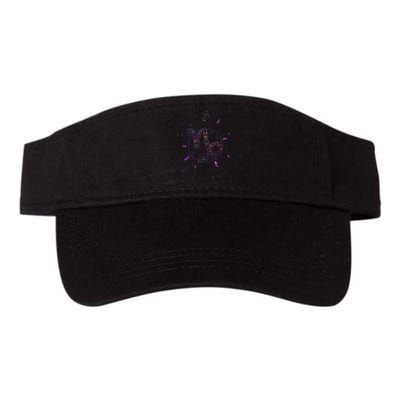 Capricorn Floral Zodiac Valucap Bio-Washed Visor