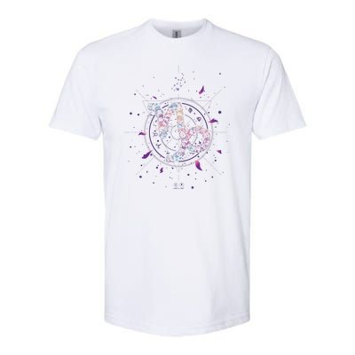 Capricorn Floral Zodiac Softstyle® CVC T-Shirt