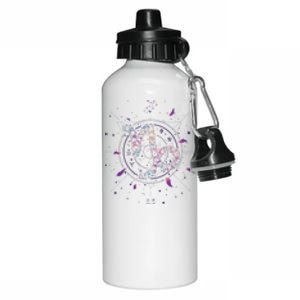 Capricorn Floral Zodiac Aluminum Water Bottle