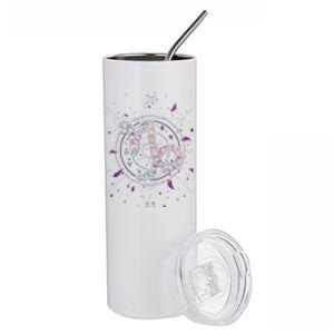 Capricorn Floral Zodiac Stainless Steel Tumbler