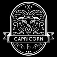Capricorn Zodiac Symbol Design Sustainable Knit Beanie