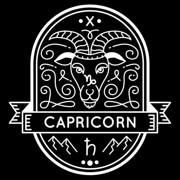 Capricorn Zodiac Symbol Design Sustainable Knit Beanie