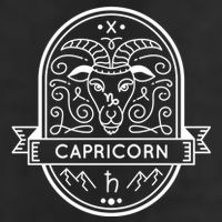 Capricorn Zodiac Symbol Design 25L Jumbo Tote