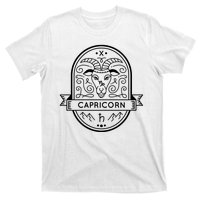 Capricorn Zodiac Symbol Design T-Shirt