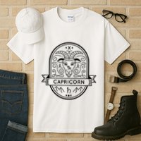 Capricorn Zodiac Symbol Design Tall T-Shirt