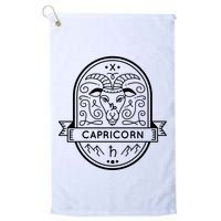 Capricorn Zodiac Symbol Design Golf Towel