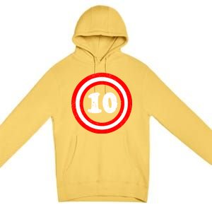 Captain 10th Birthday Premium Pullover Hoodie