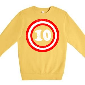 Captain 10th Birthday Premium Crewneck Sweatshirt