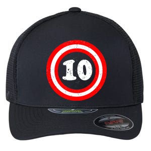 Captain 10th Birthday Flexfit Unipanel Trucker Cap