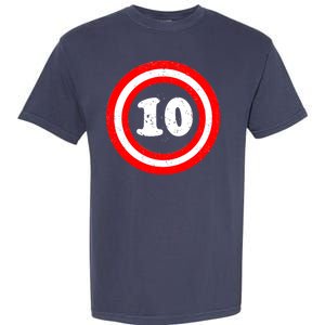 Captain 10th Birthday Garment-Dyed Heavyweight T-Shirt