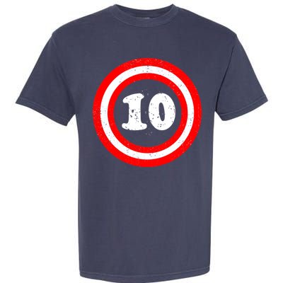 Captain 10th Birthday Garment-Dyed Heavyweight T-Shirt