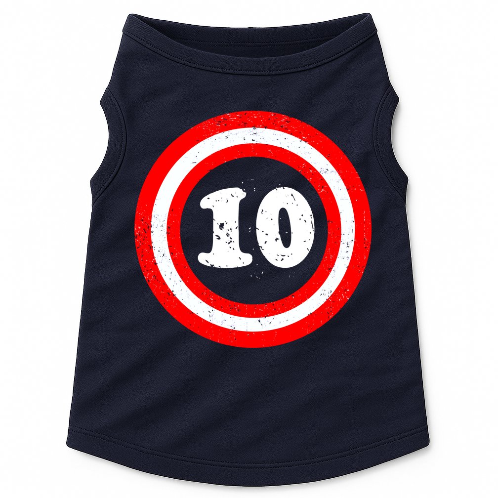 Captain 10th Birthday Doggie Tank