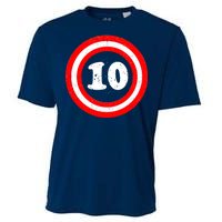 Captain 10th Birthday Cooling Performance Crew T-Shirt