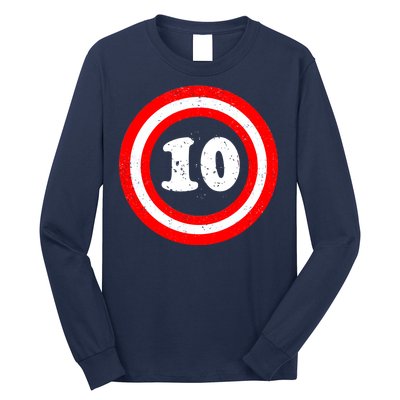 Captain 10th Birthday Long Sleeve Shirt