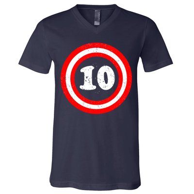 Captain 10th Birthday V-Neck T-Shirt