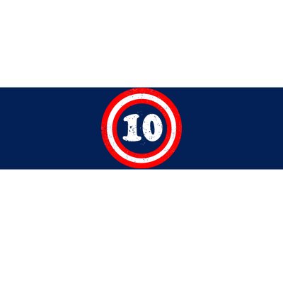 Captain 10th Birthday Bumper Sticker