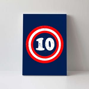 Captain 10th Birthday Canvas