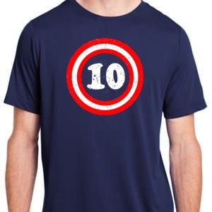 Captain 10th Birthday Adult ChromaSoft Performance T-Shirt