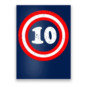 Captain 10th Birthday Poster