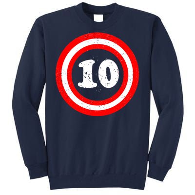 Captain 10th Birthday Tall Sweatshirt