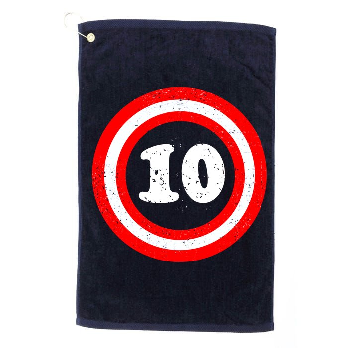 Captain 10th Birthday Platinum Collection Golf Towel