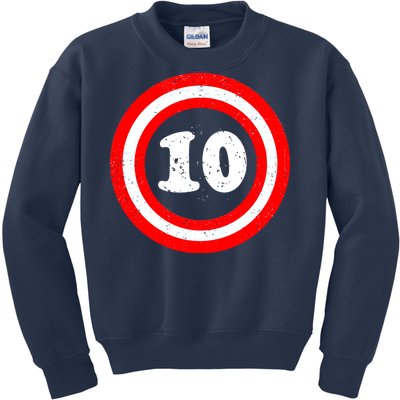 Captain 10th Birthday Kids Sweatshirt