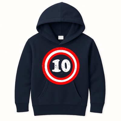 Captain 10th Birthday Kids Hoodie