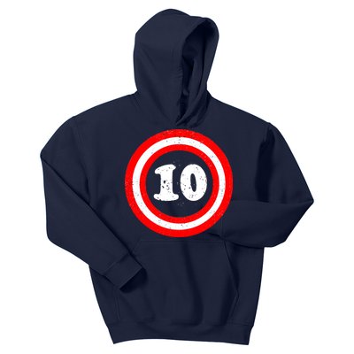 Captain 10th Birthday Kids Hoodie