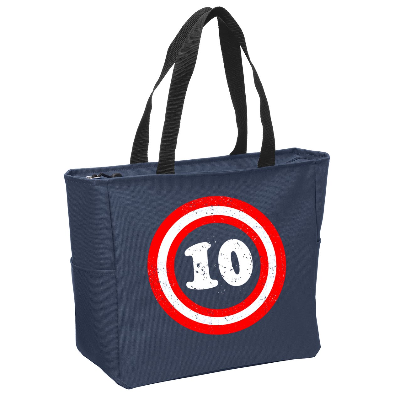 Captain 10th Birthday Zip Tote Bag