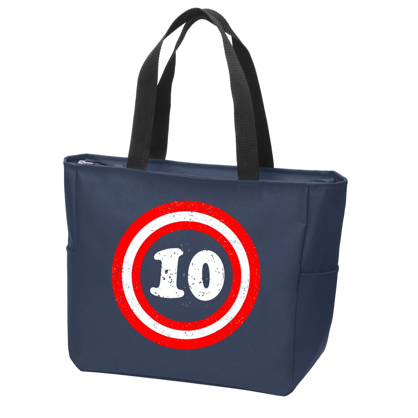 Captain 10th Birthday Zip Tote Bag