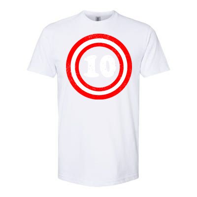 Captain 10th Birthday Softstyle® CVC T-Shirt