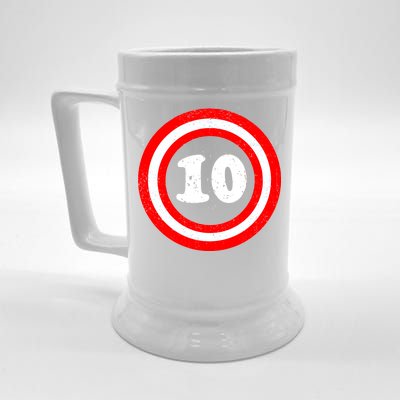 Captain 10th Birthday Beer Stein