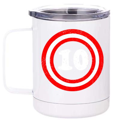 Captain 10th Birthday 12 oz Stainless Steel Tumbler Cup