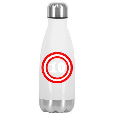 Captain 10th Birthday Stainless Steel Insulated Water Bottle