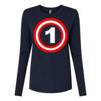 Captain 1st Birthday Womens Cotton Relaxed Long Sleeve T-Shirt